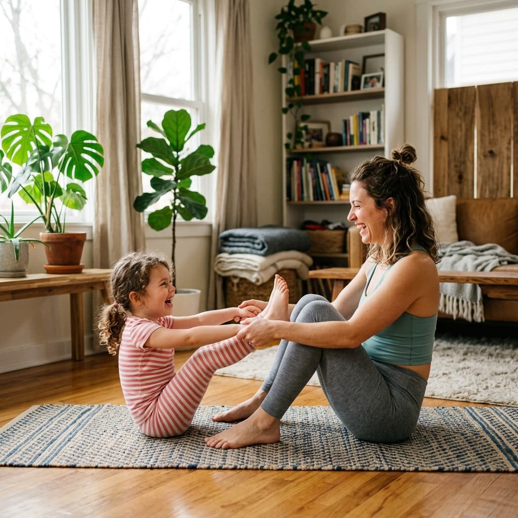 Family Yoga class at Magic of Yoga, Vile Parle Mumbai