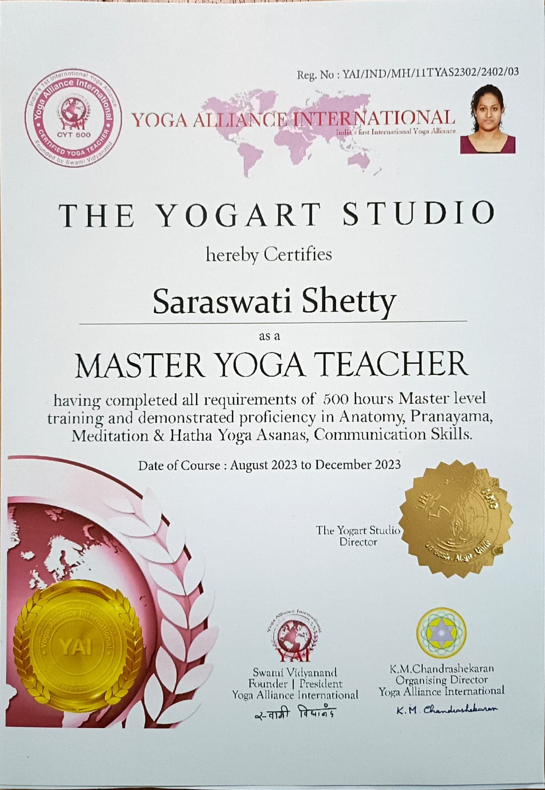 500-Hour Master Yoga Teacher